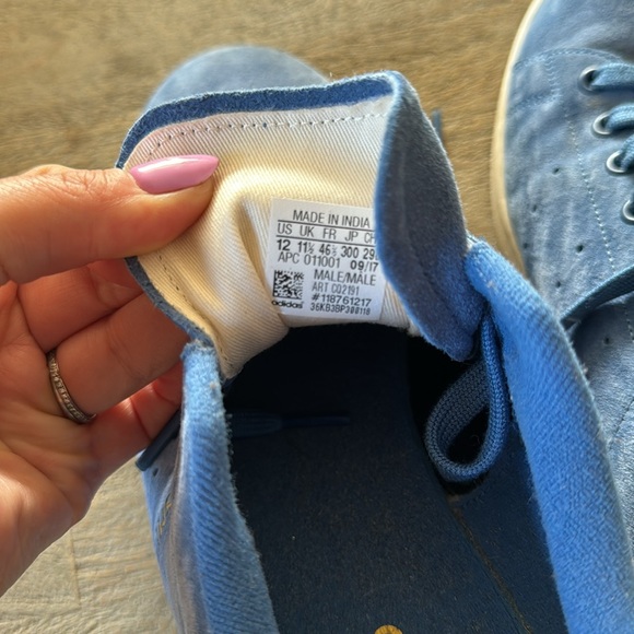 Adidas Stan Smith blue suede - Picture 4 of 6